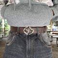 IGNRNT Studios Brown Silver Star Buckle Belt