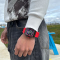 IGNRNT Studios Red Skeleton Watch - Red/Black