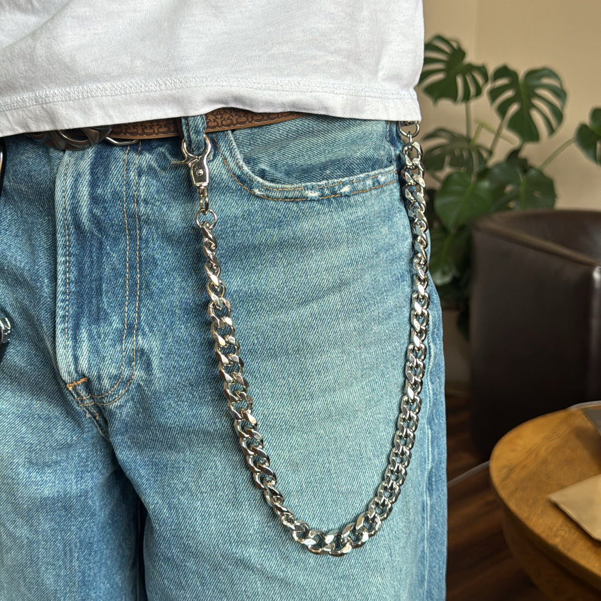 IGNRNT Studios Heavy Cuban Biker Chain – Silver