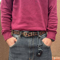 IGNRNT STUDIOS Leopard Print Belt – Brown/Tan