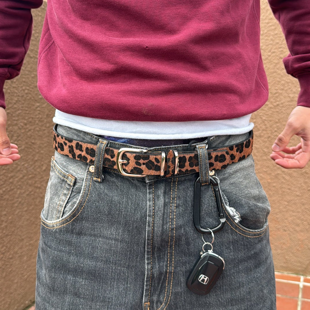 IGNRNT STUDIOS Leopard Print Belt – Brown/Tan