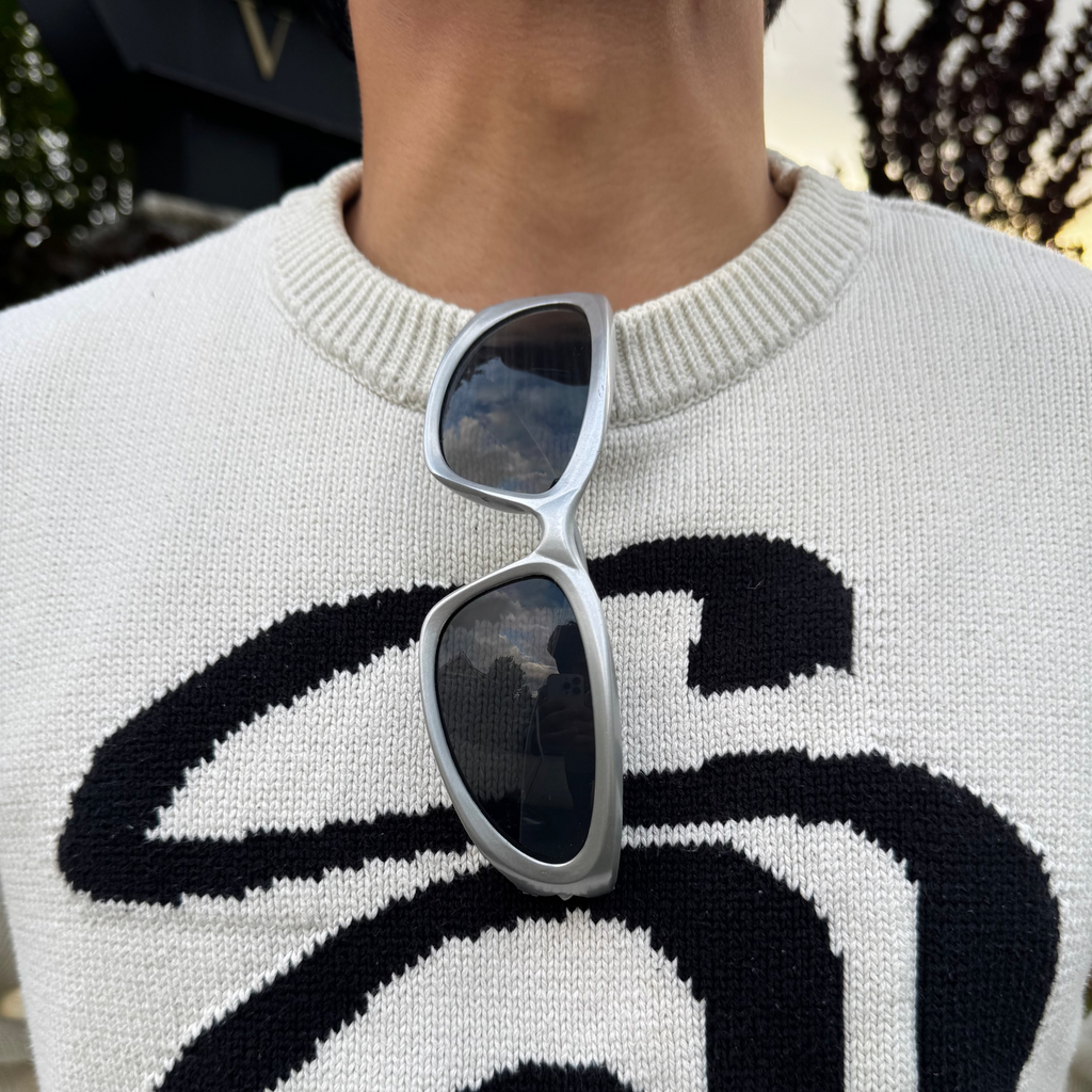 IGNRNT Studios Silver Futuristic Glasses