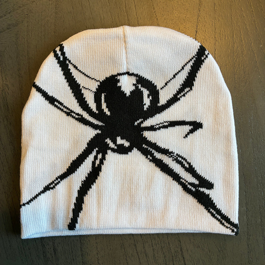IGNRNT Studios White Spider Knit Beanie