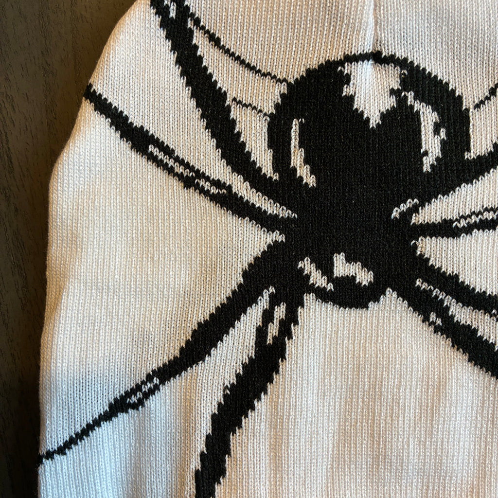 IGNRNT Studios White Spider Knit Beanie