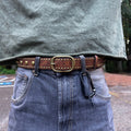 IGNRNT Studios- Brown Vintage Studded Belt