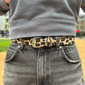 IGNRNT Studios Leopard Print Belt - Tan